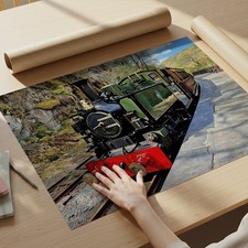 Narrow Guage Tom Rolt Steam Loco A3 Artwork Print Model Railway Art 00 Peco 009
