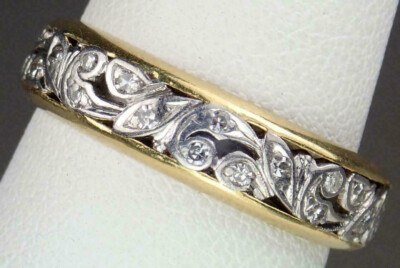 Engagement Women's Wedding Band 1.6 Ct Simulated Diamond 14K Yellow Gold Plated