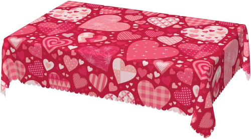 Mother'S Day Rectangle Tablecloth Waterproof Stain Resistant Polyester Table Clo