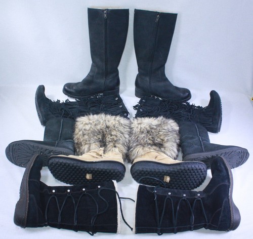 5 Pair Lot: Women's Snow Boots Ugg & Sorel Sizes 5- 8 - 9 -10 - Picture 2 of 16