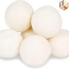 Wool Dryer Balls Laytek Natural Fabric Softener, Reusable 1000+Loads 6Pack