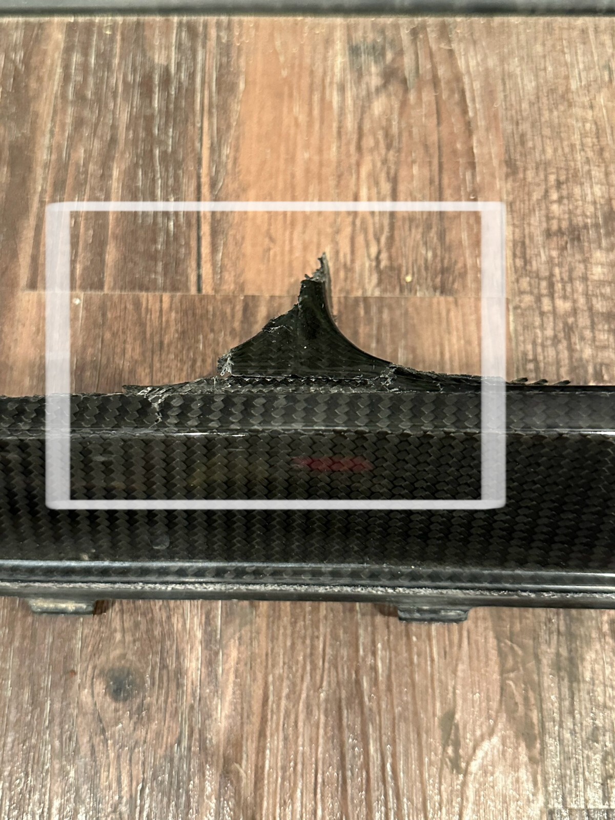 2017-2018 AUDI R8 PLUS REAR BUMPER CARBON FIBER DIFFUSER TRIM OEM *DAMAGED/READ*