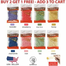 Hard Wax Beads Beans For All Waxing Types Depilatory Hair Removal Warmer Heater