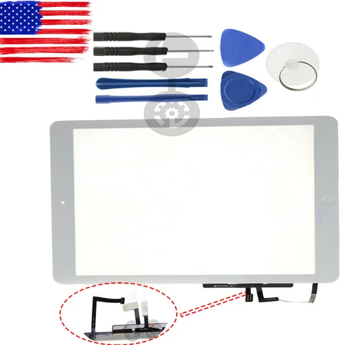Glass Touch Screen Digitizer for Apple iPad Air.A1474,A1475+ IC+Home Button
