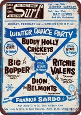 Bob Holly Concert Vintage Reproduction metal sign 8 x 12