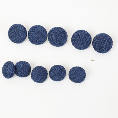 Linen Look Upholstery & Furnishing Loop Back Buttons in 6 Colours 15, 17 & 20mm - Picture 8 of 25