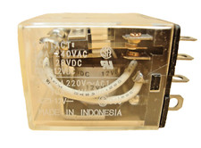 Omron Model LY4 - 4-Pole Double Throw Relay - 12VDC Coil (Qty 1)