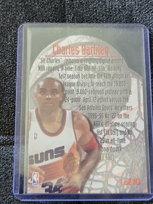 Charles Barkley 1995-96 Fleer Metal Maximum Metal Die Cut 1