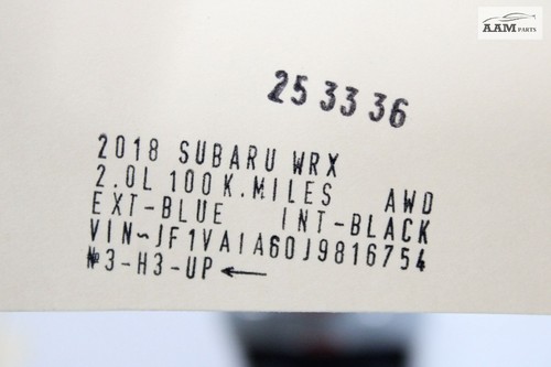 2015-2021 SUBARU WRX 2.0L AWD GASOLINE BRAKE BOOSTER VACUUM PUMP 26110FJ000 OEM - Picture 7 of 7