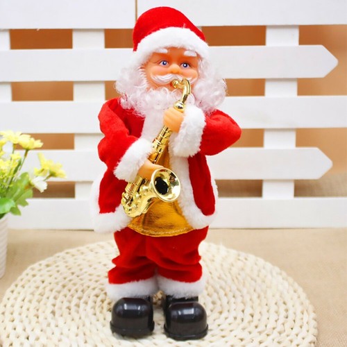 Electric Santa Claus Christmas Xmas Music Figurine Party Decor MK - Picture 6 of 11