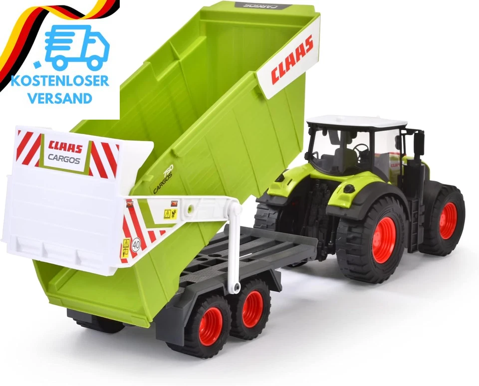 Dickie Toys - CLAAS Traktor Mit Anhänger (64 Cm) - Großer Spielzeug-Trecker Mit  - Bild 2 von 4