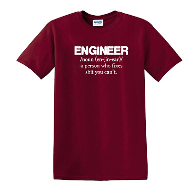 Funny Engineer T-Shirt – Cool Professional Engineering Graphic Tee By Silk Road Tees - View #7