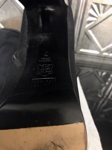 Charles Jourdan Black Stretch Ankle Boots 7 EUC - Picture 6 of 9
