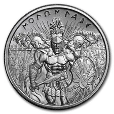 2 oz Silver High Relief Round - Molon Labe (Type 2)