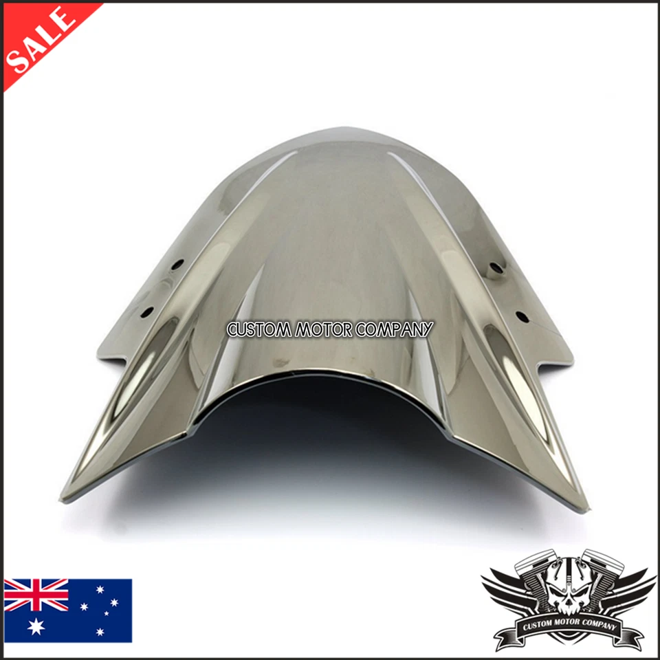 Parabrisas doble burbuja Kawasaki Ninja 300 EX300 2013-2015 plateado Foto 3 de 4