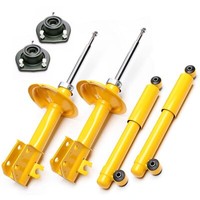 4X Sport StoßDÄMpfer Gasdruck VA HA + Domlager Vorne FÜR Cinquecento, Seicento