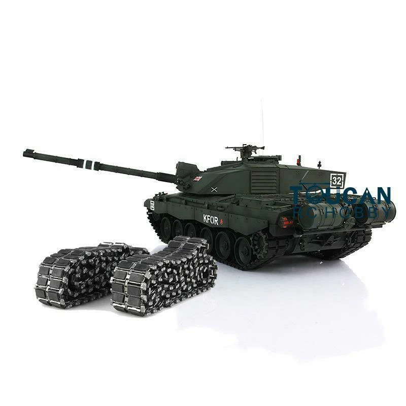 Henglong 1/16 7.0 Challenger II BB IR Battle RC Tank 3908 Metal Track W/ Rubbers - Image 2 of 4