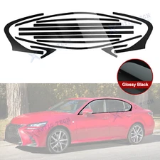 Set Glossy Black Vinyl Window Overlay Decal For Lexus GS350 GS450h GS F 2013-20