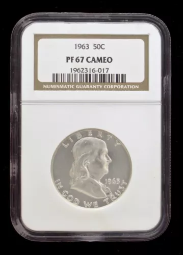 1963 Franklin 50¢ Half Dollar - NGC PF 67 Cameo