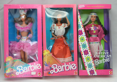 Brazilian 1990 Native American 1995 Mexican 1989 Barbie Doll 9094