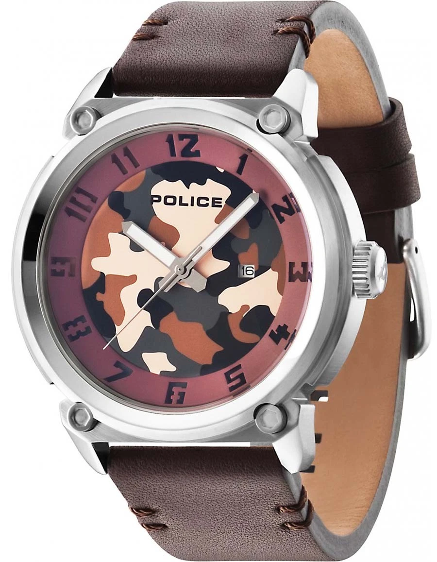 Police leather watches store