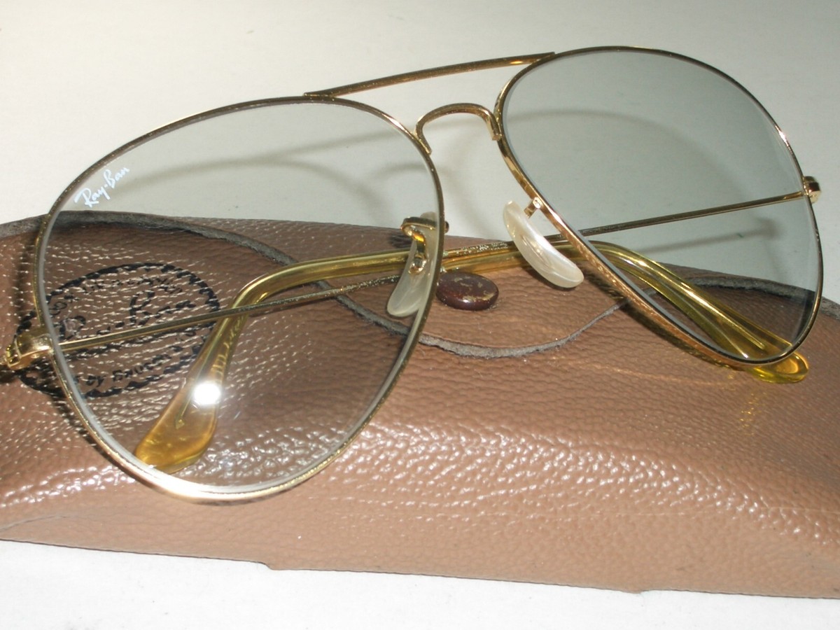 1980's 62[]14 VINTAGE B&L RAY-BAN GRAY TONE CHANGEABLES