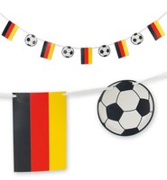Fan Girlande - 2,50M FußBall Deutschland Dekoration Wimpel Flagge 123410813F