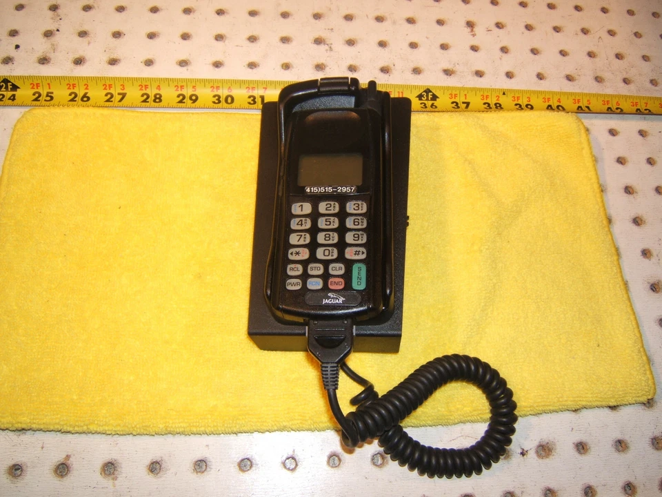 Jaguar 98-02 XJ8 XK8 interior consola central reposabrazos EE. UU. 1 teléfono/soporte solamente Foto 2 de 4