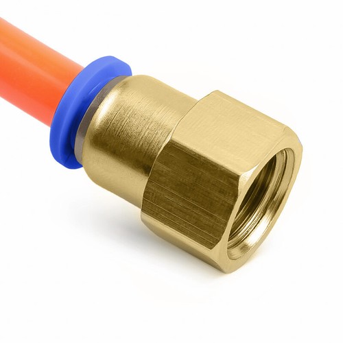 PCF Pneumatic Female Thread Adaptor Pipe Push Straight Quick Connectors Fitting - Picture 7 of 10