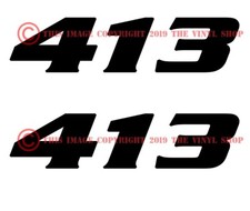 Set Of 2 413 Engine Size Decalsmuscle Cars Hot Rods Rat Rodsdrag Race Set Of 2 413 Engine Size Decalsmuscle Cars Hot Rods Rat Rodsdrag Race