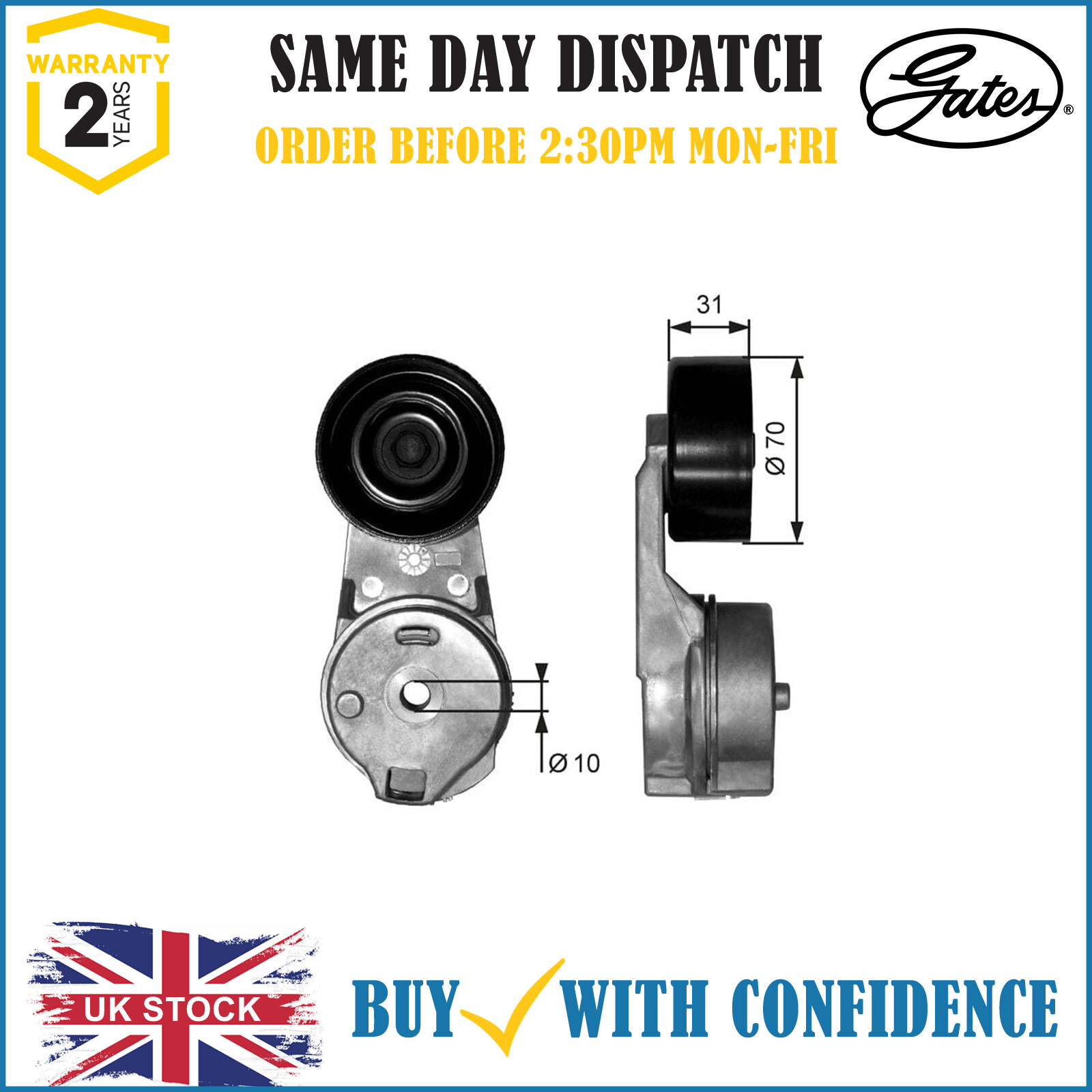 Gates T39065 DriveAlign Tensioner - Image 18