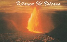 Vintage Kilauea Iki Volcano Hawaii National Park Souvenir Postcard