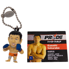 Kazushi Sakuraba key chain toy Figure UWF PRIDE JAPAN MMA DOLL with paper