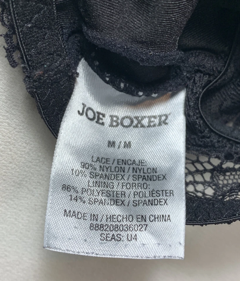 Sujetador JOE BOXER Talla M Negro Encaje Sin Tirantes Elástico Foto 4 de 4