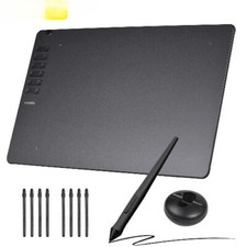Graphics Drawing Tablet Ultra-thin Art with Battery-free Stylus 8 Pen Nibs