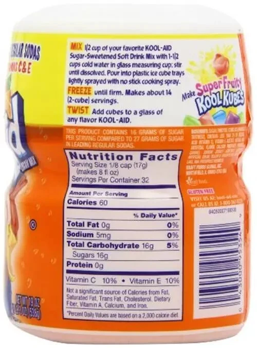 Kool-aid Orange soft drink Mix 19 Oz Container (Pack of 12) - Image 4 of 4