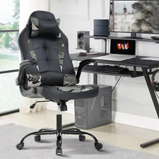 Gaming Chair Ergonomic Computer Chair Executive Office Chair W/Lumbar Support