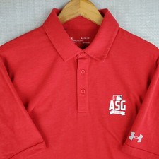 UNDER ARMOUR x 2018 MLB ASG Size XL Mens Cotton/Poly/Spandex HeatGear Polo Shirt