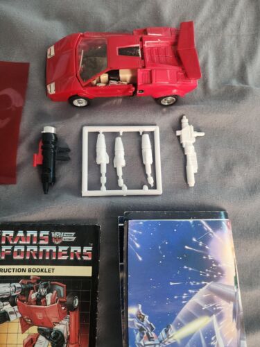 Vintage Sideswipe 1984 G1 Transformers 100% Complete Broken Window Instructions - Picture 3 of 6