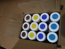 NEW CRAYOLA WASHABLE KIDS PAINT CLASSIC SINGLE 12-PACK 2-oz BOTTLES 4-COLORS.