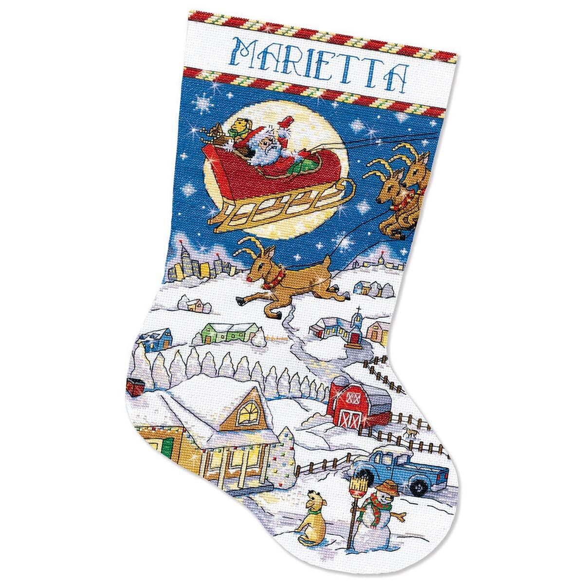 Countryside Delivery Counted Cross Stitch Stocking Kit