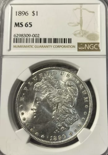 1896 NGC MS65 Morgan Silver Dollar