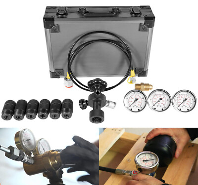#ad GK 01 Hydraulic Accumulator Nitrogen Charging Pressure Test Gauge Kit 6000 PSI $263.00