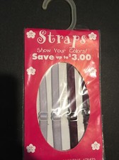 Womens Bra Strap Replacements, Lot of 3 NEW in Packs Burgundy Silver, b85 Lot 2