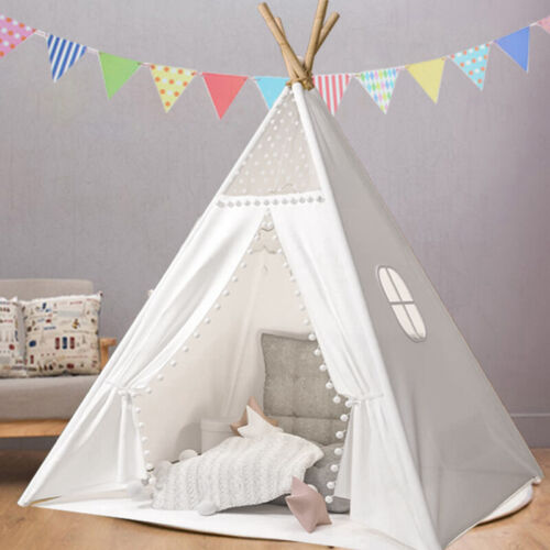 Tipi Teepee Indianerzelt Kinder Indianer Spitze Spielzelt Zelt Set Junge Mädchen - Bild 17 von 18