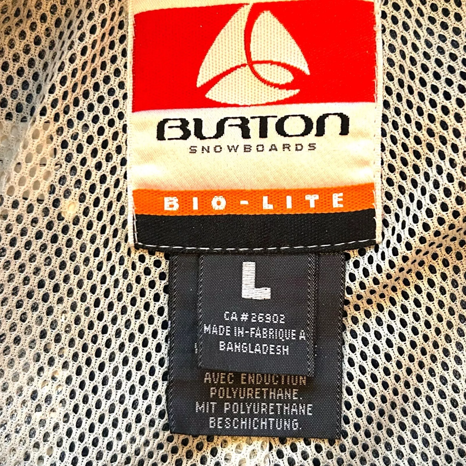 burton pro lite nylon cargo ski pants
