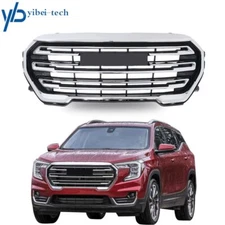For GMC Terrain SLE/SLT 2022 2023 Plastic Front Bumper Upper Grille Chrome Grill
