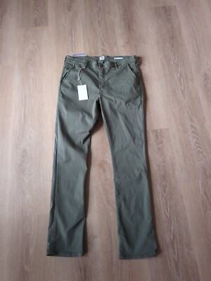 Edwin Mason Slim Chino Pants Men's Size 36 Mid Rise Fern Green Endurance $168