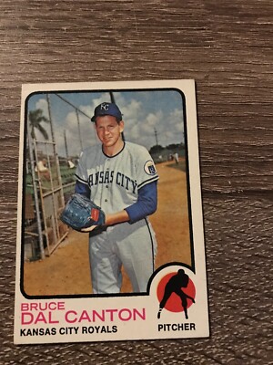 1973 TOPPS BASEBALL CARD #487 BRUCE DAL CANTON PITCHER  EXCELLENT