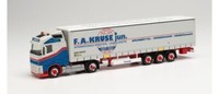 Herpa 313407 Volvo Fh Gl. Lng Gardinenplanen-Sattelzug F.A.Kruse